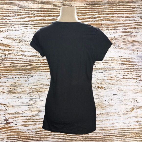 Tiff +Jen Halloween Black Short Sleeve “ I’m Here for the Booz” T-Shirt - Picture 3 of 5